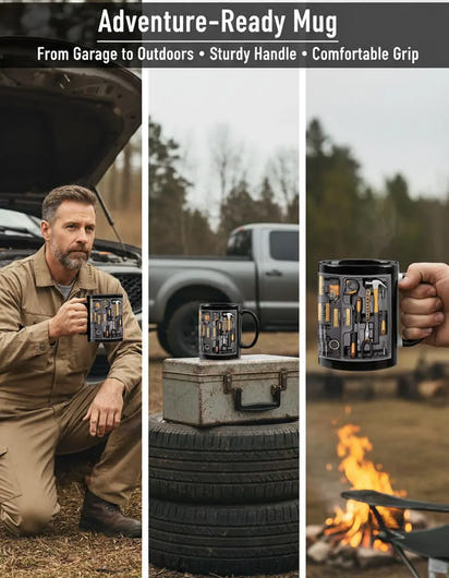 Mechanic Toolbox Set Pattern Funny Coffee Mug