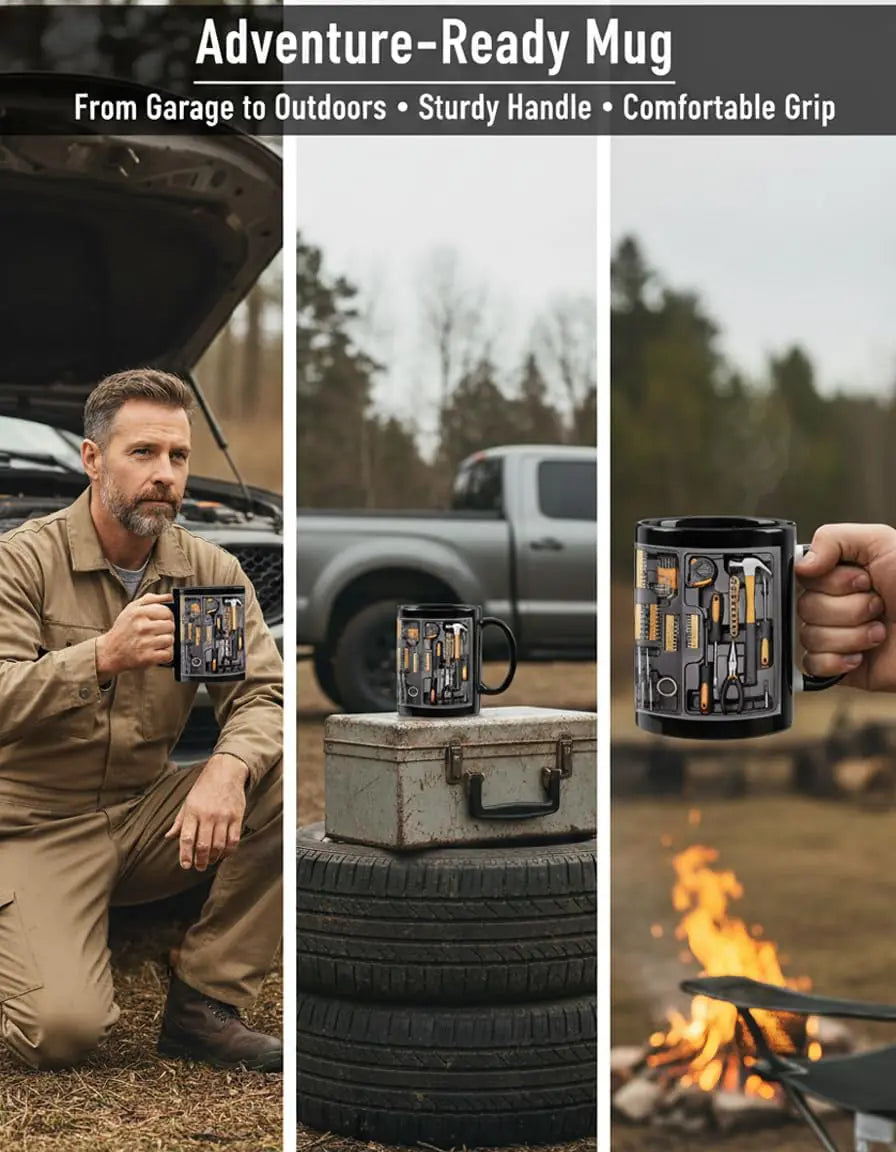 Mechanic Toolbox Set Pattern Funny Coffee Mug