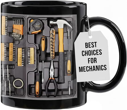 Mechanic Toolbox Set Pattern Funny Coffee Mug