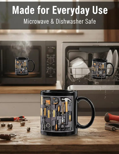 Mechanic Toolbox Set Pattern Funny Coffee Mug