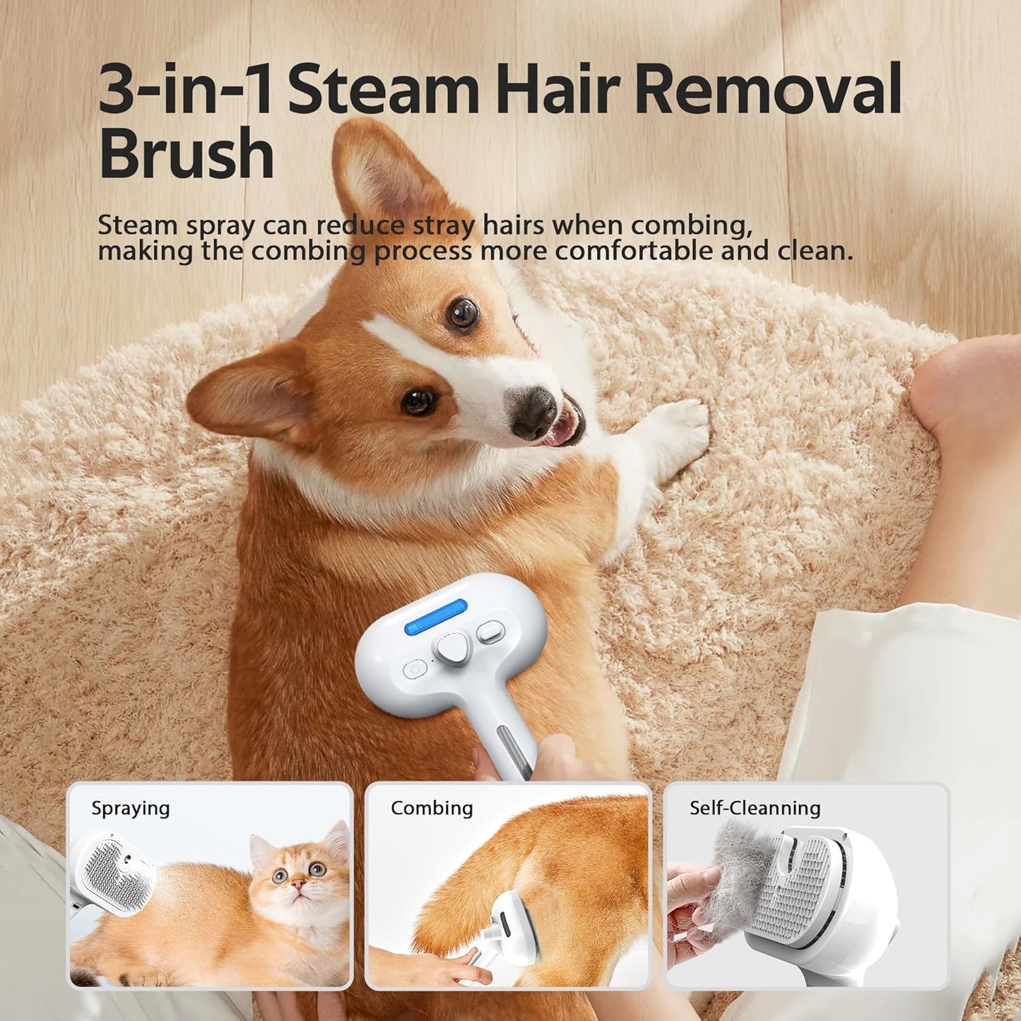 Pet Steam Brush