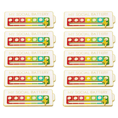 2026 Social Battery Status Brooch