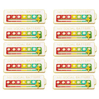 2026 Social Battery Status Brooch